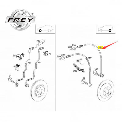 Frey Auto Parts Hinterer ABS-Raddrehzahlsensor 1645400717 Für Mercedes W164 X164 W251 V251
